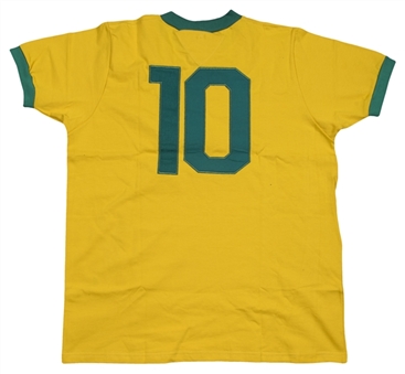 Pele Signed 1970 World Cup Final Replica Jersey (PSA/DNA)